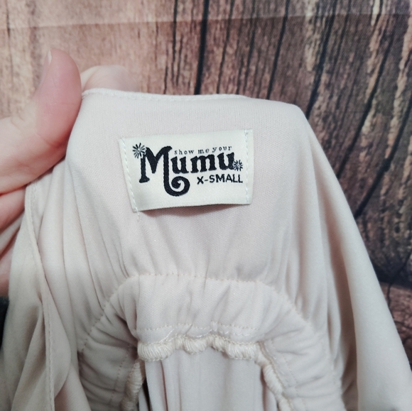 Show me your MuMu women's formal dress NWT size XSmall sleeveless gown - Picture 3 of 3